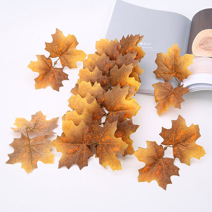30pcs Artificial Autumn Leaves for Decoration