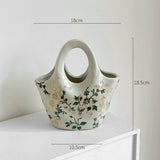 Load image into Gallery viewer, Elegant Handbag-Shaped Ceramic Vase