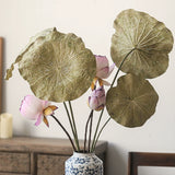 Load image into Gallery viewer, Realistic Faux Lotus Leaf Zen Decor