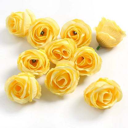 4cm Artificial Rose Flower Heads Pack 30