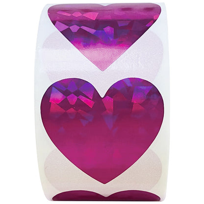 500pcs Glitter Heart Sticker for Valentine's Day