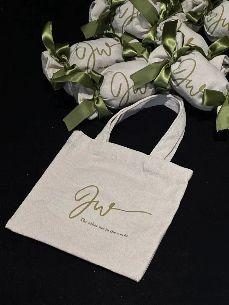50 sacs cadeaux personnalisés en toile écologique