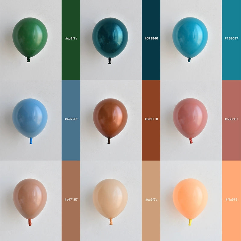 20pcs Double-Layered Latex Matte Balloons 10 Inch