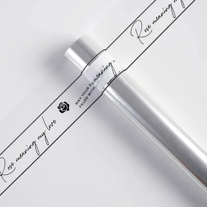 Bordered Transparent Cellophane Roll (57cmx10Yd)