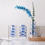 Load image into Gallery viewer, Modern Geometric Double-Walled Glass Vase