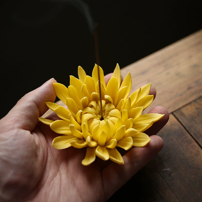 Flower Ceramic Incense Holder for Sticks