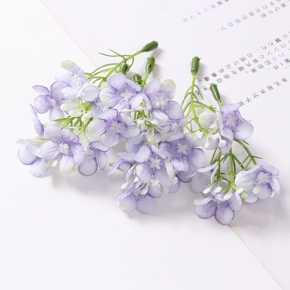 8cm Silk Hydrangea Flower Heads Pack 30