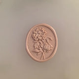 Load image into Gallery viewer, 30Pcs Nude Pink Floral Wax Seal Stickers