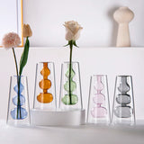 Load image into Gallery viewer, Tapered Double-Walled Colored Glass Vase