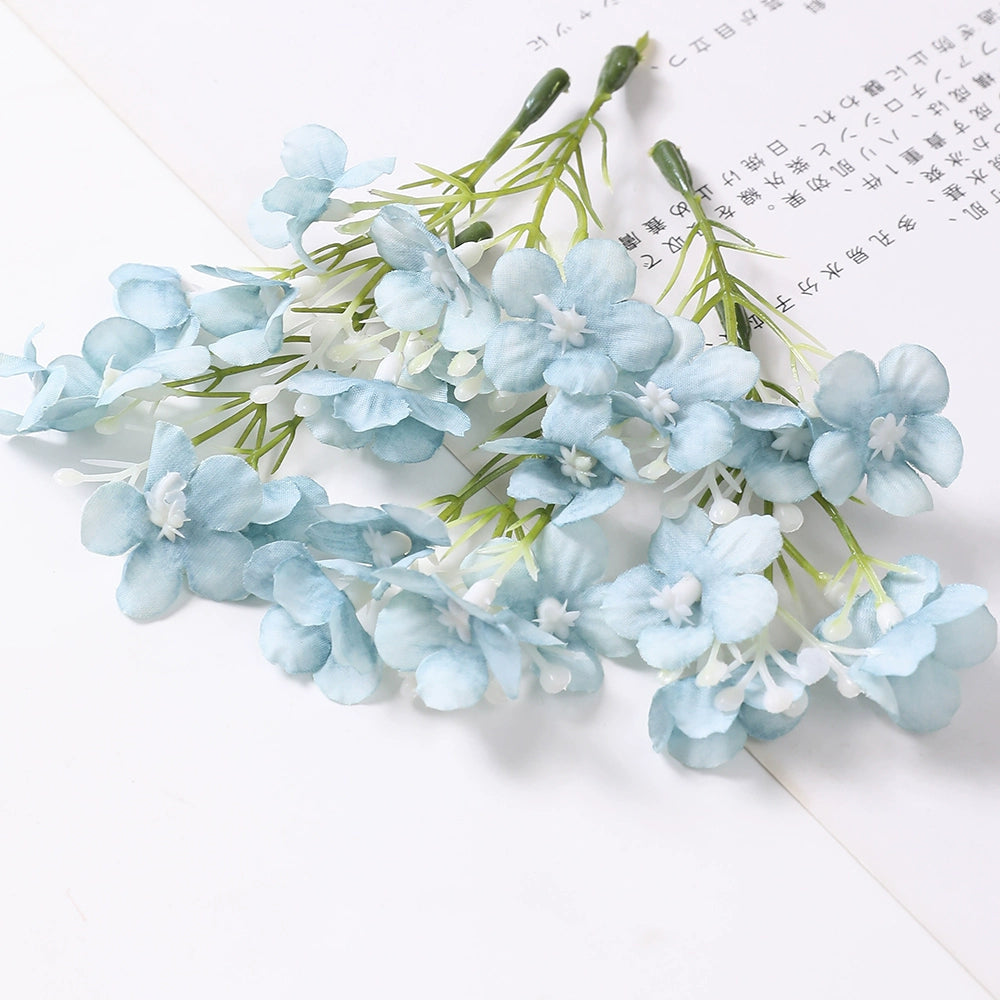8cm Silk Hydrangea Flower Heads Pack 30