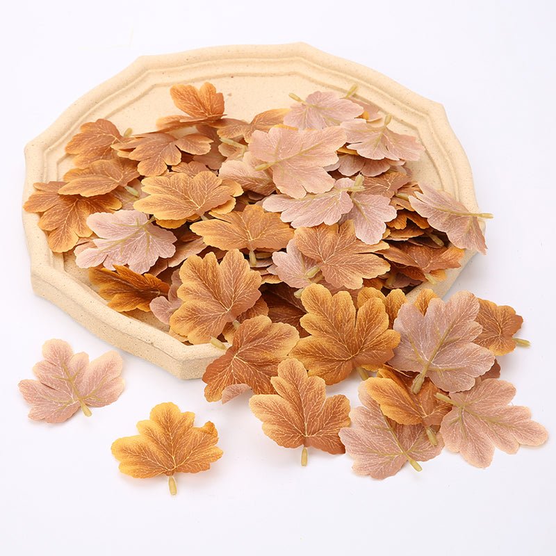 30pcs Artificial Autumn Leaves for Decoration