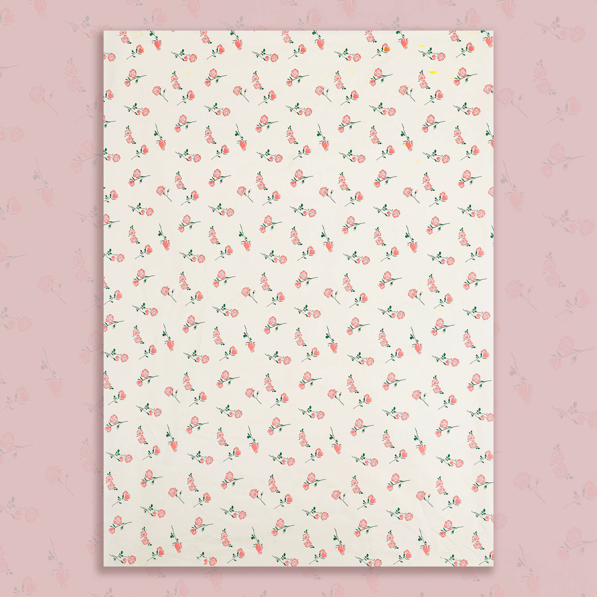 20pcs Rose Pattern Bouquet Wrap Paper (50x70cm)