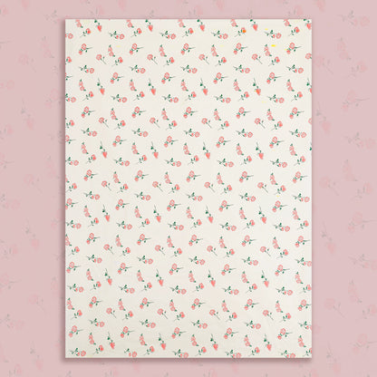 20pcs Rose Pattern Bouquet Wrap Paper (50x70cm)