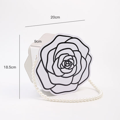 Camellia Pearl Handle Floral Gift Box