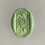 Load image into Gallery viewer, 30Pcs Green Floral Wax Seal Stickers