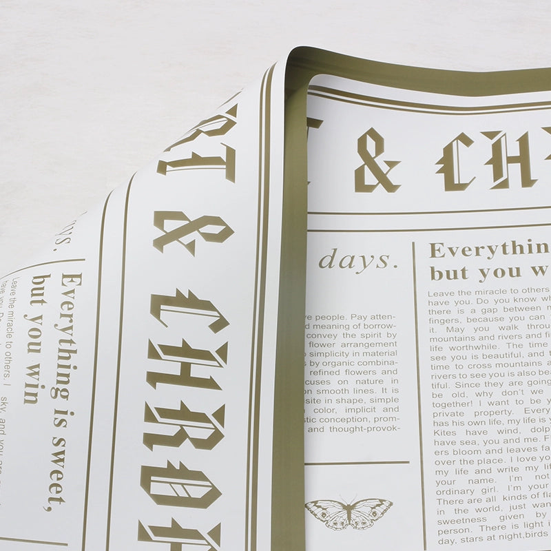 20pcs Vintage Newspaper Bouquet Paper (57x57cm)
