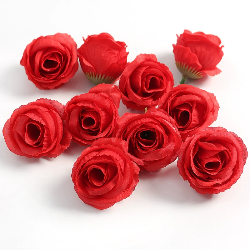 4cm Artificial Rose Flower Heads Pack 30