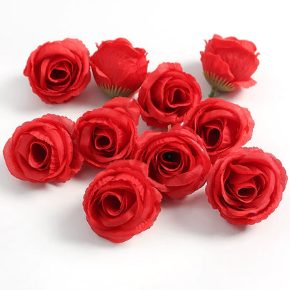 4cm Artificial Rose Flower Heads Pack 30