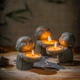 Load image into Gallery viewer, Vintage Little Monk Candle Holder