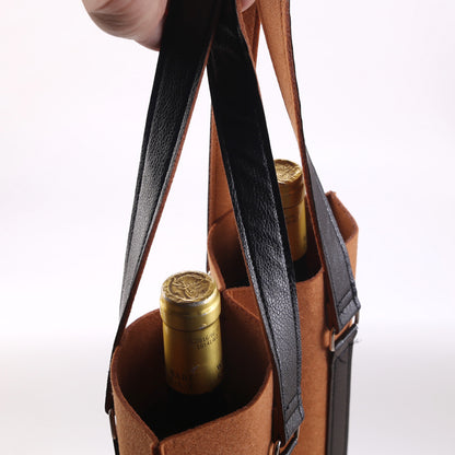 Two-bottle Felt Wine Bottle Gift Bags