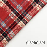 Load image into Gallery viewer, Christmas Tartan Floral Bouquet Packaging Fabric