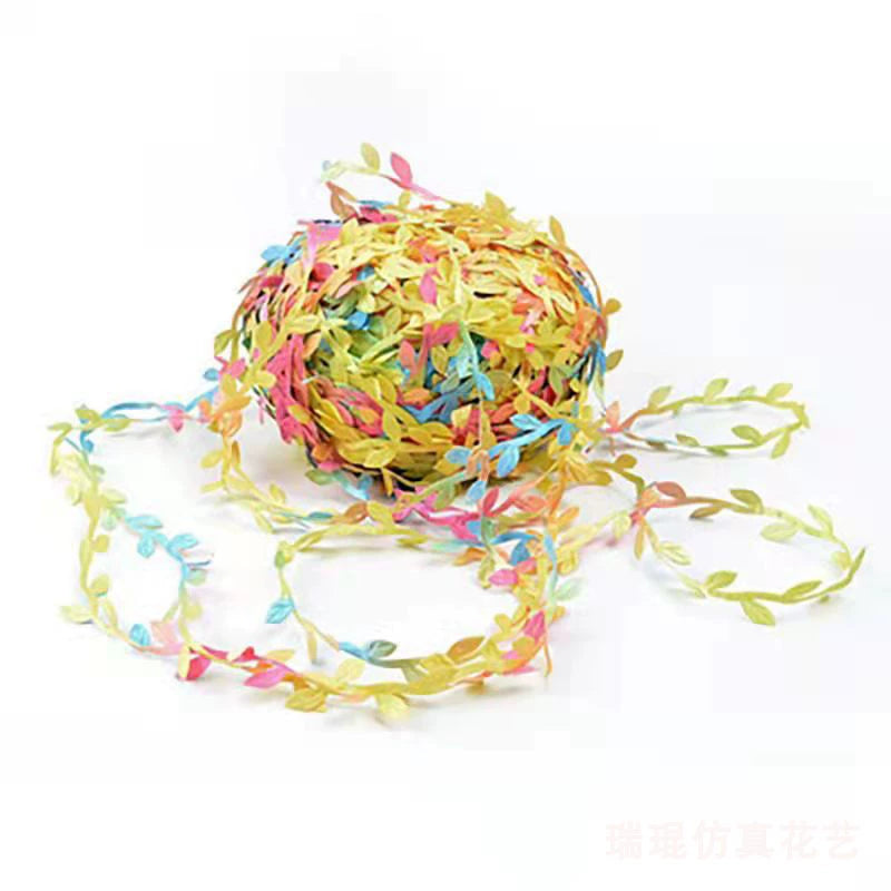 5m Artificial Vines Fake Leaves Ribbon