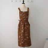 Load image into Gallery viewer, Floral Leaf Printing Apron for Women