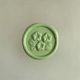 Load image into Gallery viewer, 30Pcs Green Floral Wax Seal Stickers