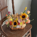 Load image into Gallery viewer, Rattan Flower Basket with Tassels