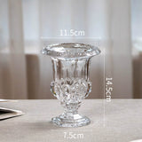 Load image into Gallery viewer, Pedestal Vintage Crystal Glass Urn Vase