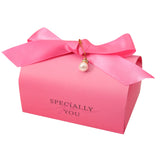 Load image into Gallery viewer, Hot Pink Favor Box with Ribbon Set of 10