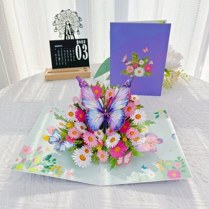 3D Butterfly Holiday Greeting Card