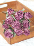 Load image into Gallery viewer, 10-Stem Real Dried Rose Bouquet