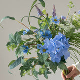 Load image into Gallery viewer, Blue Hydrangea Wildflower Bridal Bouquet