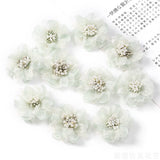 Load image into Gallery viewer, 4cm Organza Fabric Flower Heads Pack 30