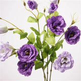 Load image into Gallery viewer, 3-Head Real Touch Artificial Lisianthus Spray (70cm)