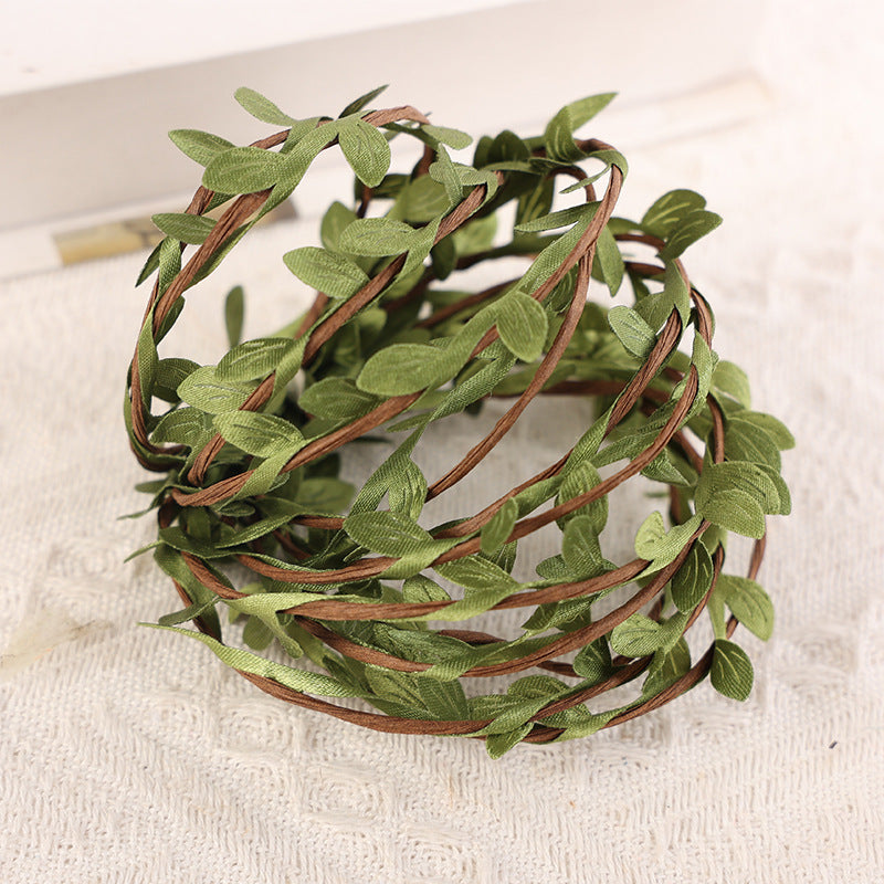 3m Artificial Green Vines Garland with Iron Wire