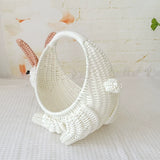 Load image into Gallery viewer, Handwoven Bunny Rattan Basket