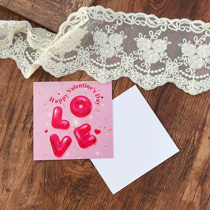 LOVE Valentine's Day Cards Pack 20 (9x9cm)