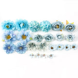 Load image into Gallery viewer, Assorted Silk Flower Heads DIY Material Kit