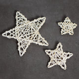 Load image into Gallery viewer, White Wicker Rattan Star For DIY Decor