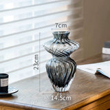 Load image into Gallery viewer, Modern Sculptural Twisted Glass Vase