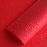 Load image into Gallery viewer, Embossed 3D Rose Flower Wrap Paper Pack 20 (58x58cm)