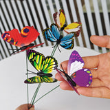 Load image into Gallery viewer, Decorative 3D Butterfly Floral Picks (Set of 20)