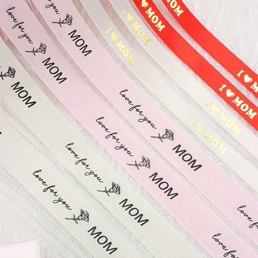 شريط زهور عيد الأم (2 سم × 40 ياردة)