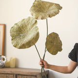 Load image into Gallery viewer, Realistic Faux Lotus Leaf Zen Decor