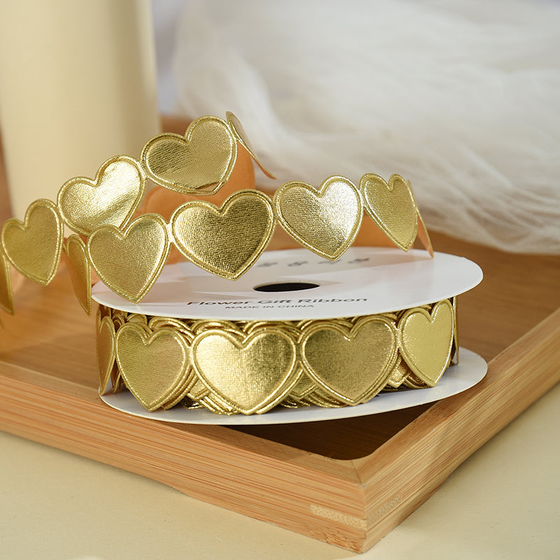 Valentine's Day Heart-shaped Florist Ribbon (15mmx10Yd)