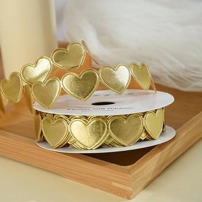 Valentine's Day Heart-shaped Florist Ribbon (15mmx10Yd)