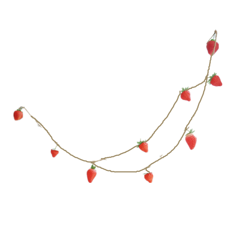 Artificial Fruit Strawberry Garland (180cmL)