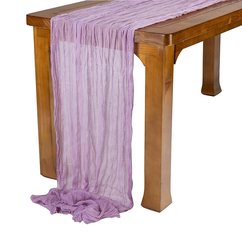Pleated Table Runner Cloth for Weddings